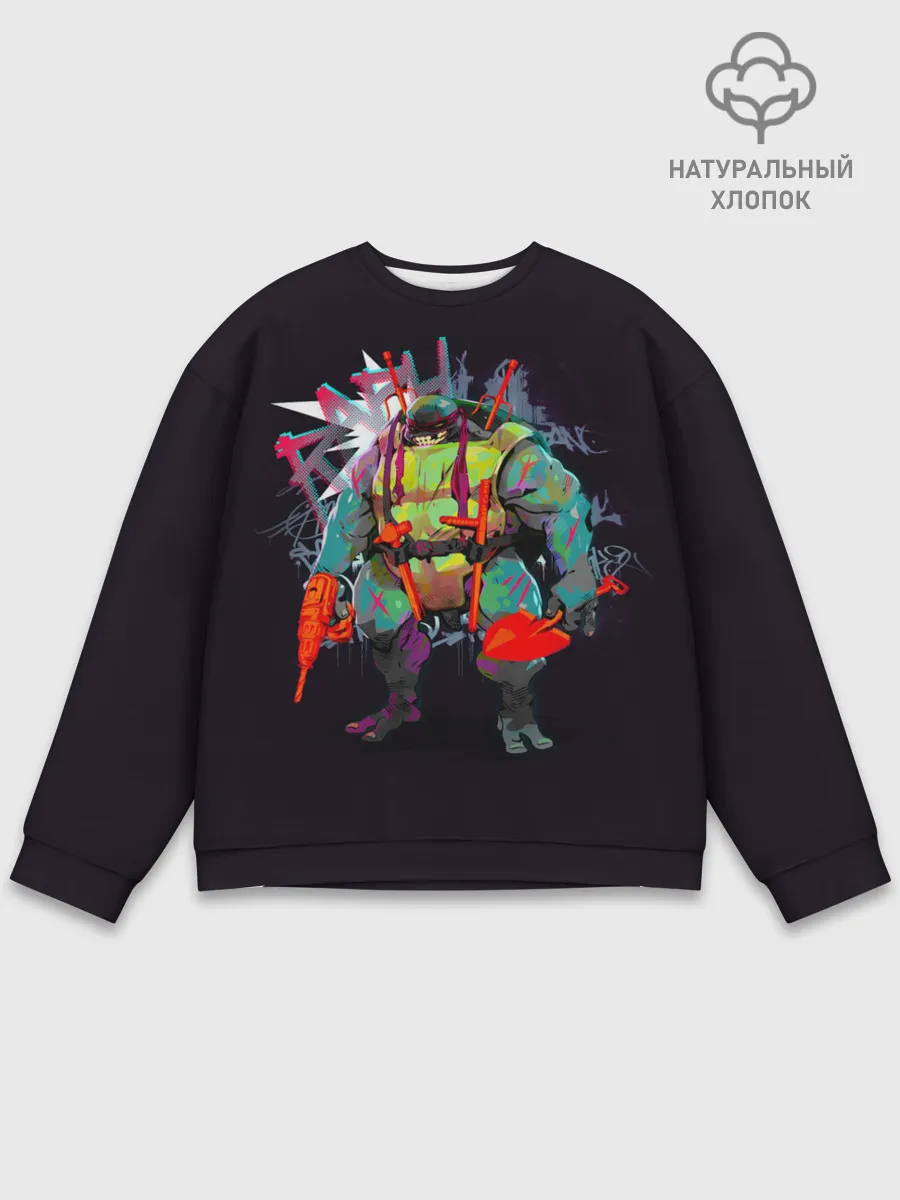 Мужской свитшот базовый / Злой Рафаэль