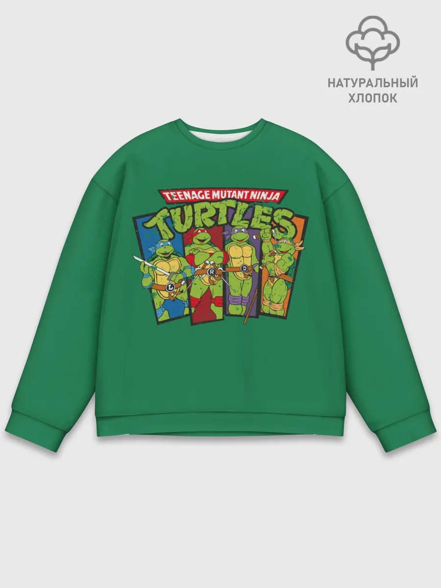Мужской свитшот базовый / Черепашья сила