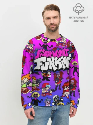 Мужской свитшот базовый / FRIDAY NIGHT FUNKIN / ГЕРОИ
