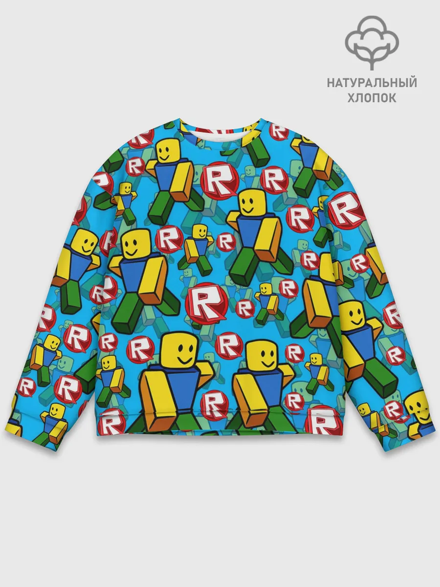 Мужской свитшот базовый / ROBLOX / РОБЛОКС / NOOB / НУБ