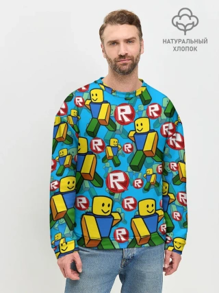 Мужской свитшот базовый / ROBLOX / РОБЛОКС / NOOB / НУБ