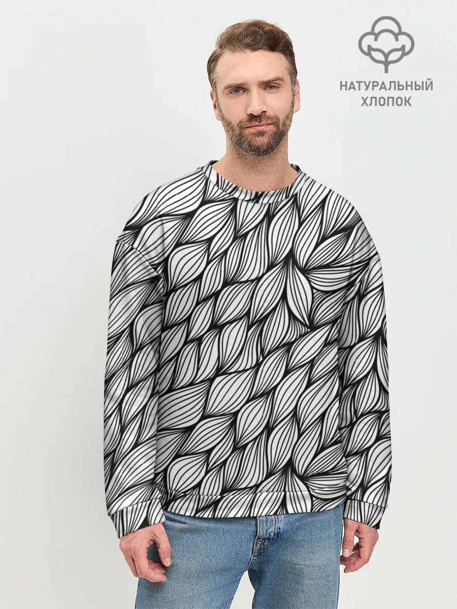 Мужской свитшот базовый / Лепестки