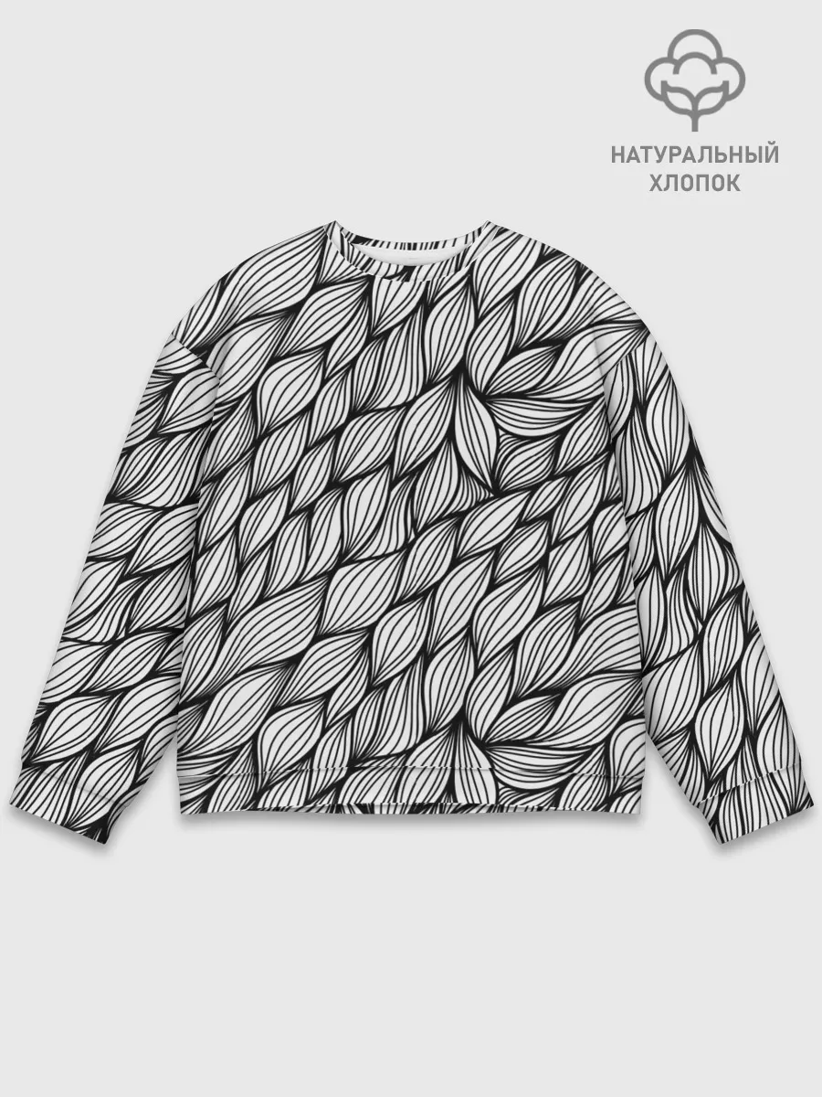 Мужской свитшот базовый / Лепестки