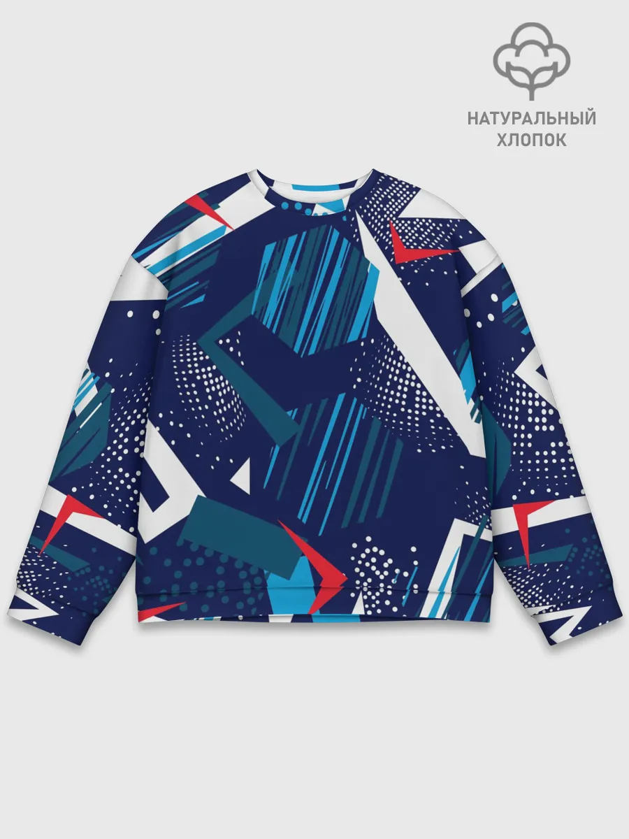 Мужской свитшот базовый / Геометрия