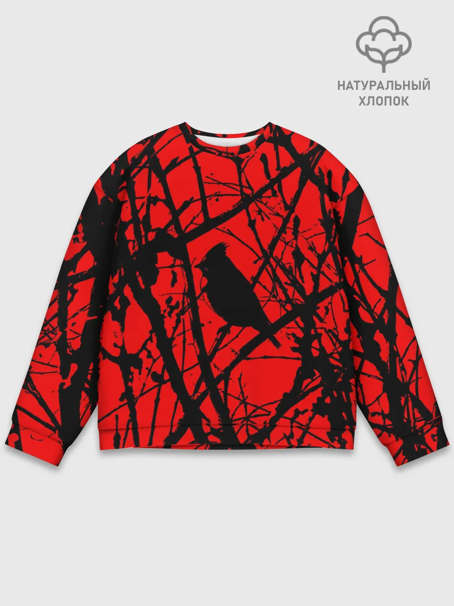 Мужской свитшот базовый / Хоррор Мрачный лес