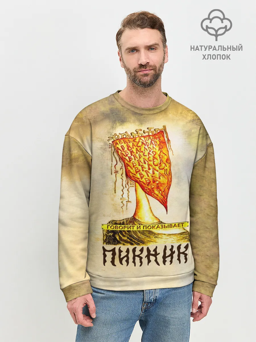 Мужской свитшот базовый / ГОВОРИТ и ПОКАЗЫВАЕТ - ПИКНИК