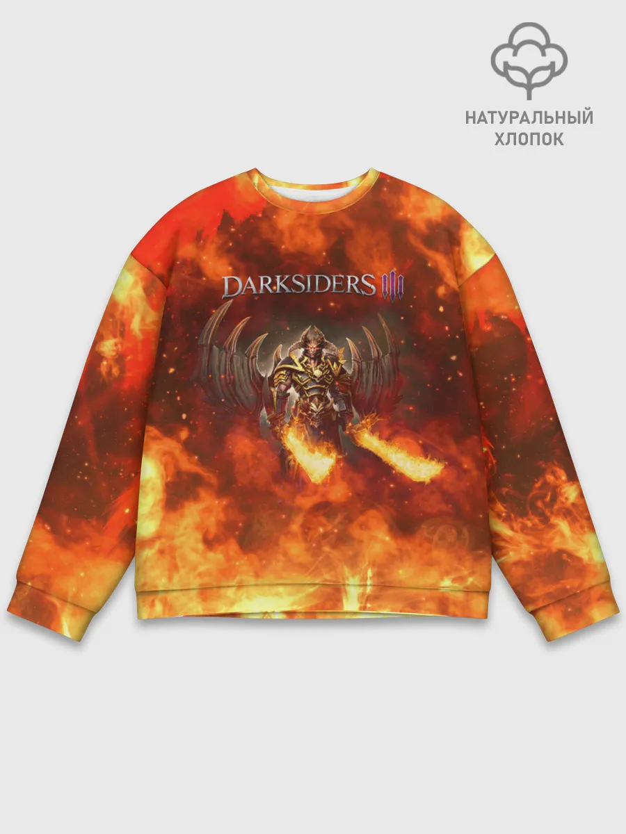 Мужской свитшот базовый / Darksiders 3 | Гнев Войны 3