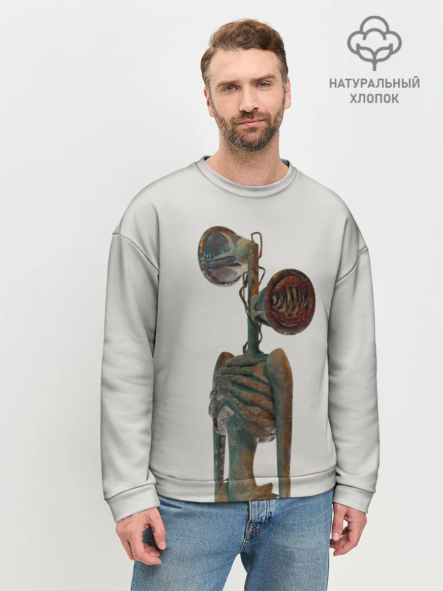 Мужской свитшот базовый / СИРЕНОГОЛОВЫЙ | ХОРРОР