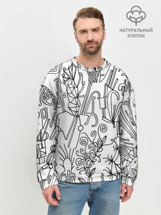 Мужской свитшот базовый / Точка воображения