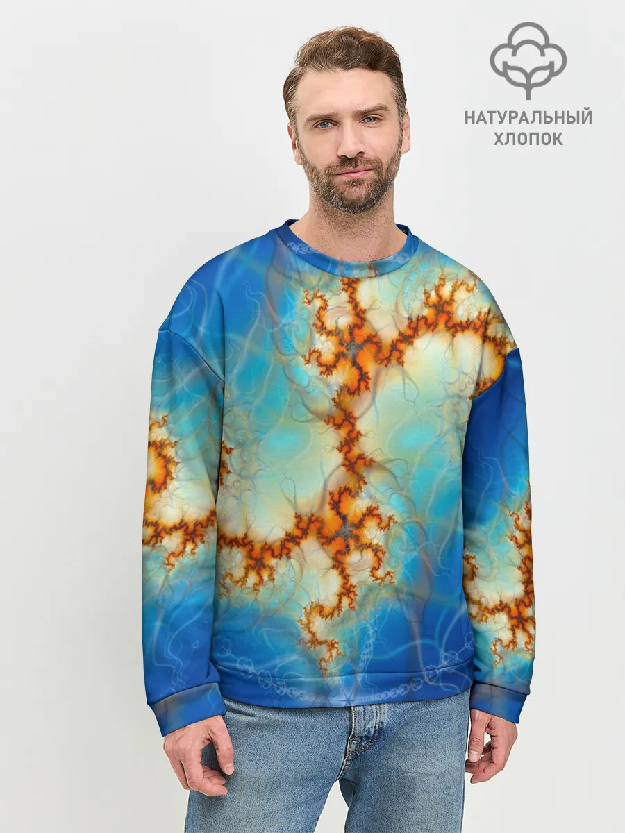 Мужской свитшот базовый / Абстрактное представление