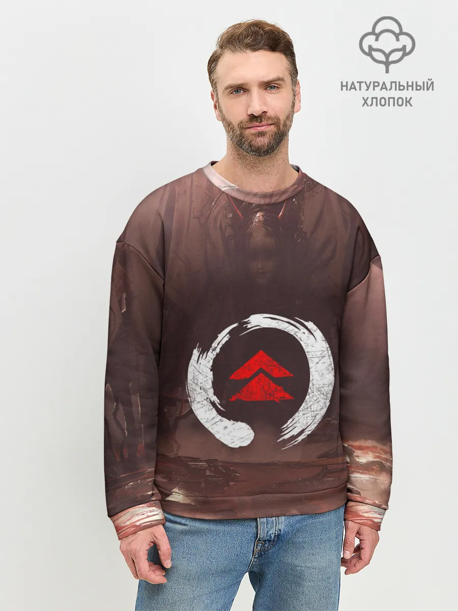 Мужской свитшот базовый / Demon Tsushima | Демон