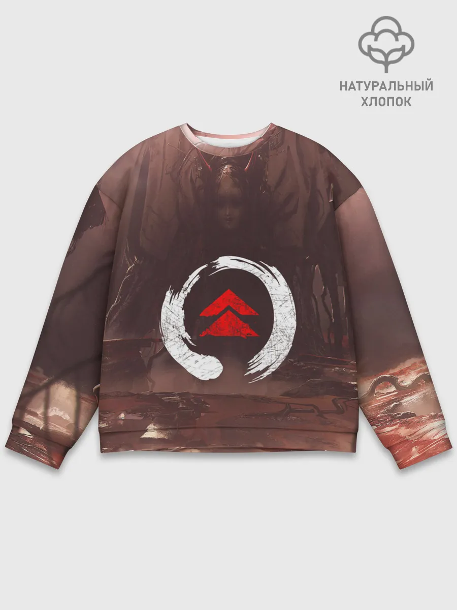 Мужской свитшот базовый / Demon Tsushima | Демон