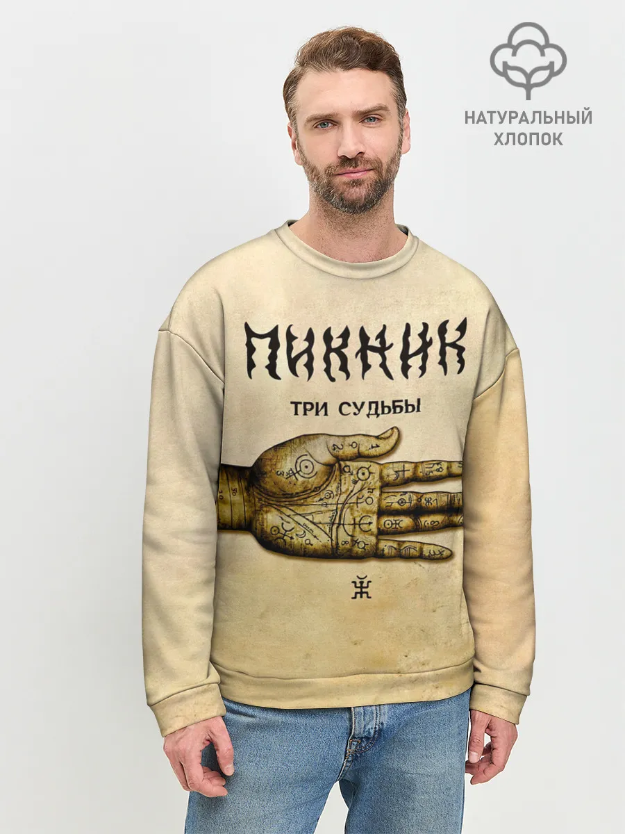 Мужской свитшот базовый / ТРИ СУДЬБЫ - ПИКНИК