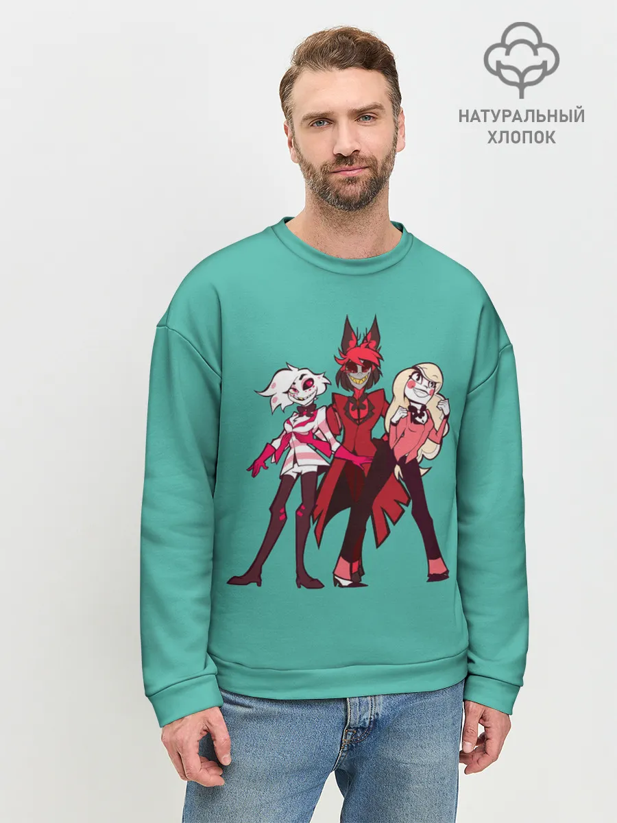 Мужской свитшот базовый / Команда Хазбин