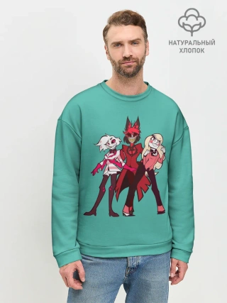 Мужской свитшот базовый / Команда Хазбин