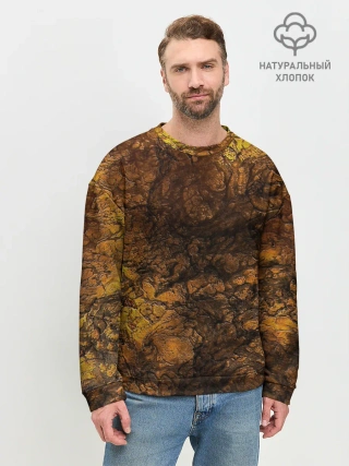 Мужской свитшот базовый / Абстрактный узор текстура