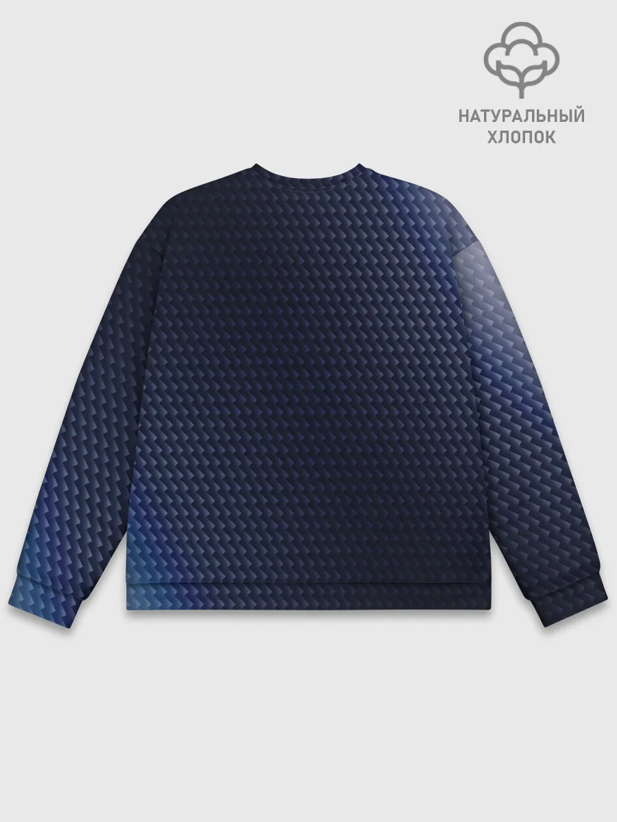 Мужской свитшот базовый / Инфинити - Карбон