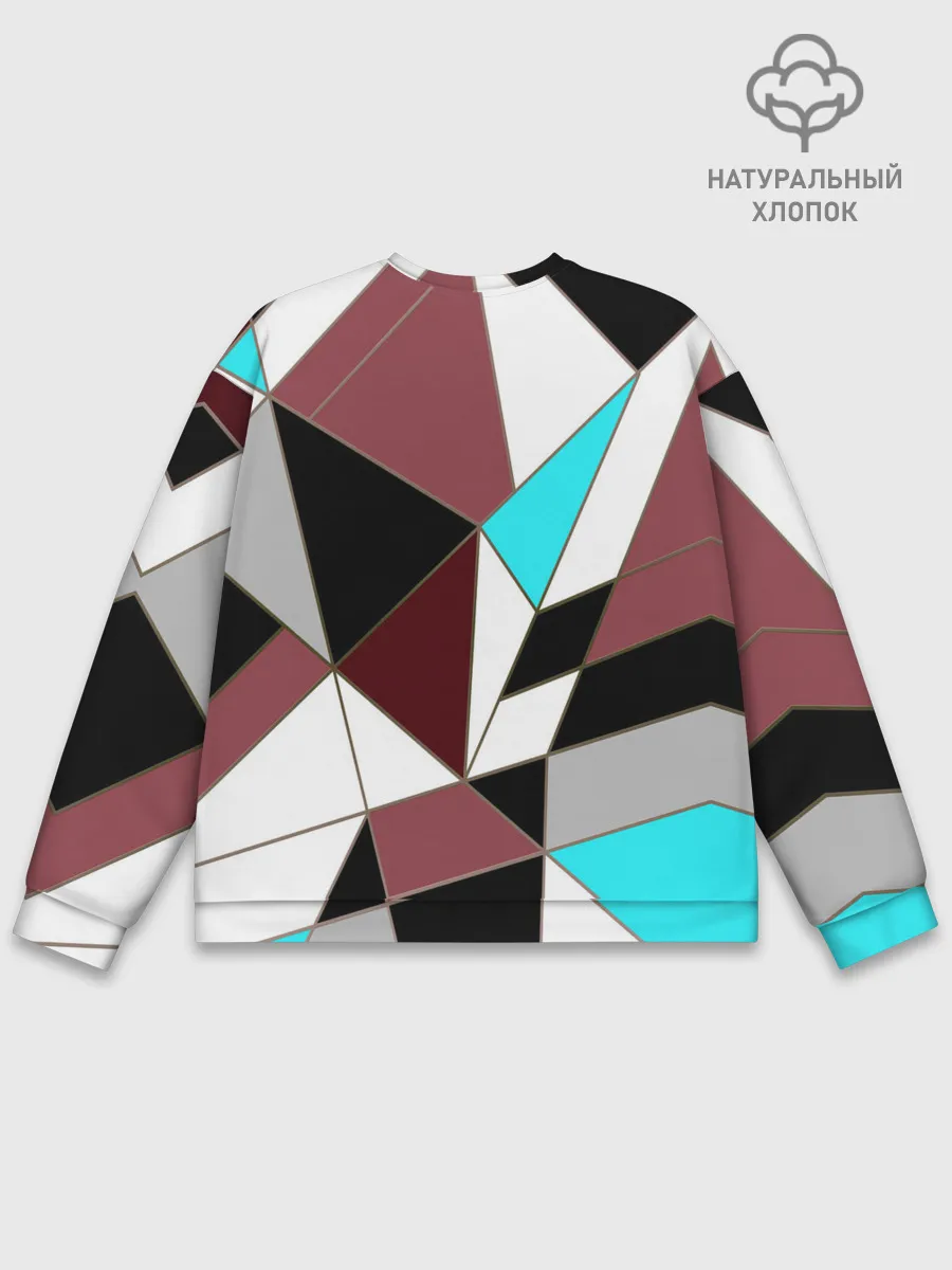 Мужской свитшот базовый / Геометрический узор