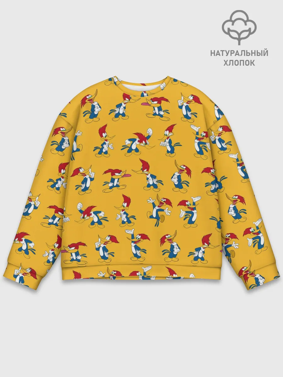 Мужской свитшот базовый / Такой разный Дятел Вуди