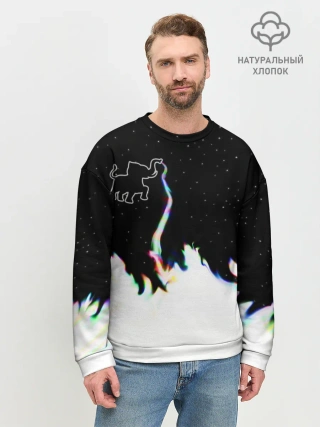 Мужской свитшот базовый / Затерянный в космосе