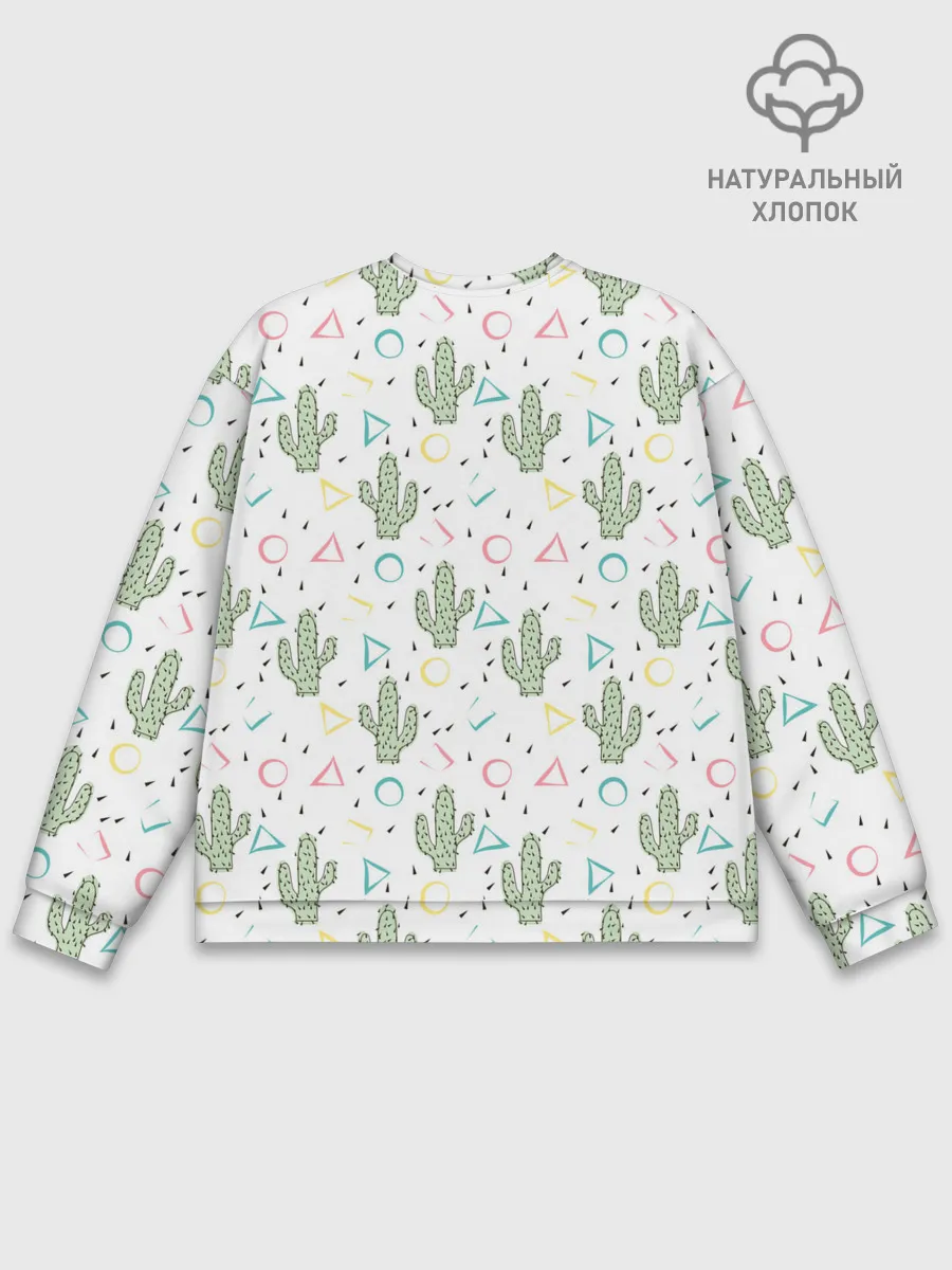 Мужской свитшот базовый / Кактусы