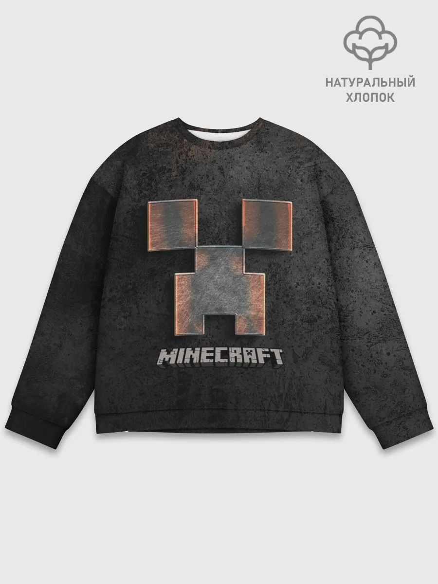 Мужской свитшот базовый / MINECRAFT TEXTURE IRON