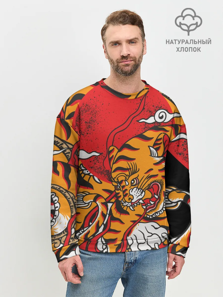 Мужской свитшот базовый / Год тигра