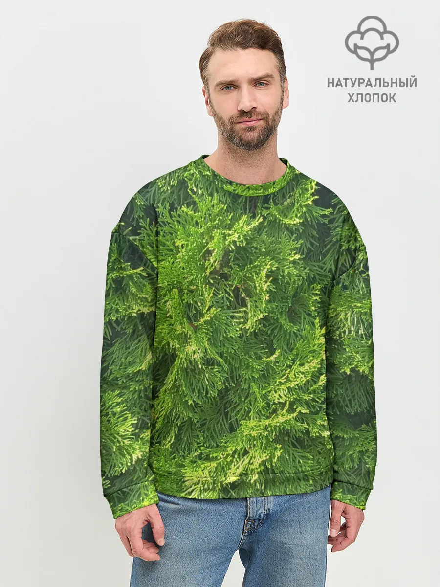 Мужской свитшот базовый / Хвойная масса