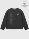 Мужской свитшот базовый / BMW LOGO AND INSCRIPTION