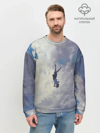 Мужской свитшот базовый / Летящая девушка