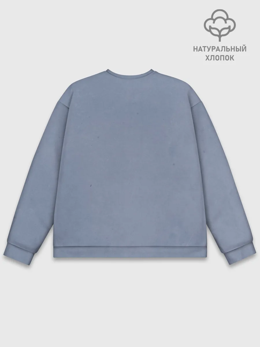 Мужской свитшот базовый / Череп с маской КиШ