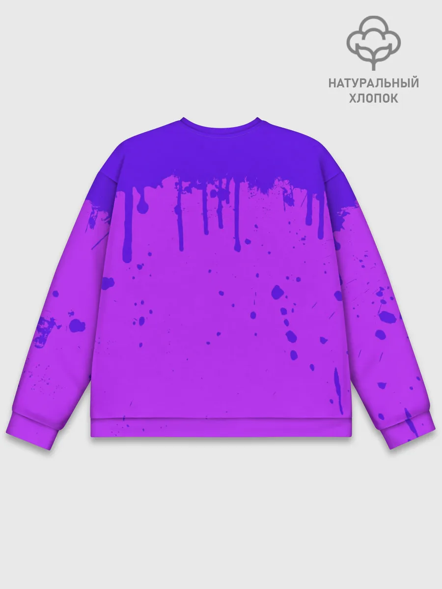 Мужской свитшот базовый / ROBLOX ФИОЛЕТОВЫЕ ПОДТЕКИ