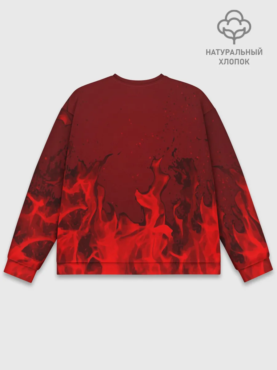 Мужской свитшот базовый / ROBLOX ОГОНЬ