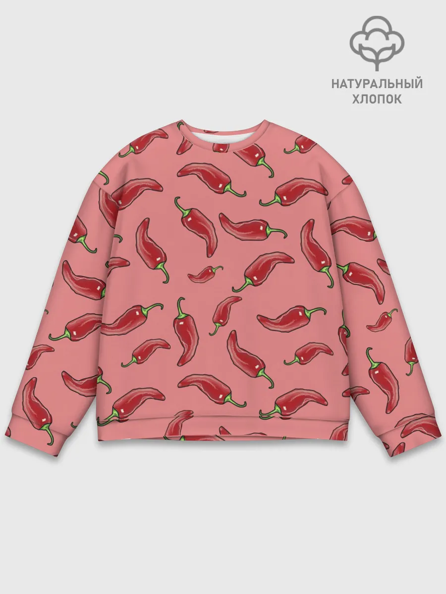 Мужской свитшот базовый / Острый перчик