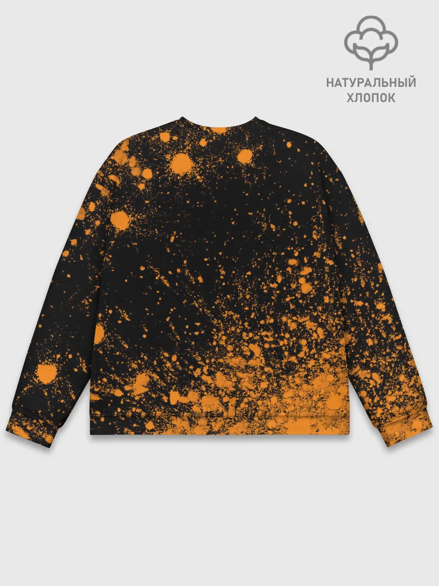 Мужской свитшот базовый / Лиса - В Шарфике - Взрыв