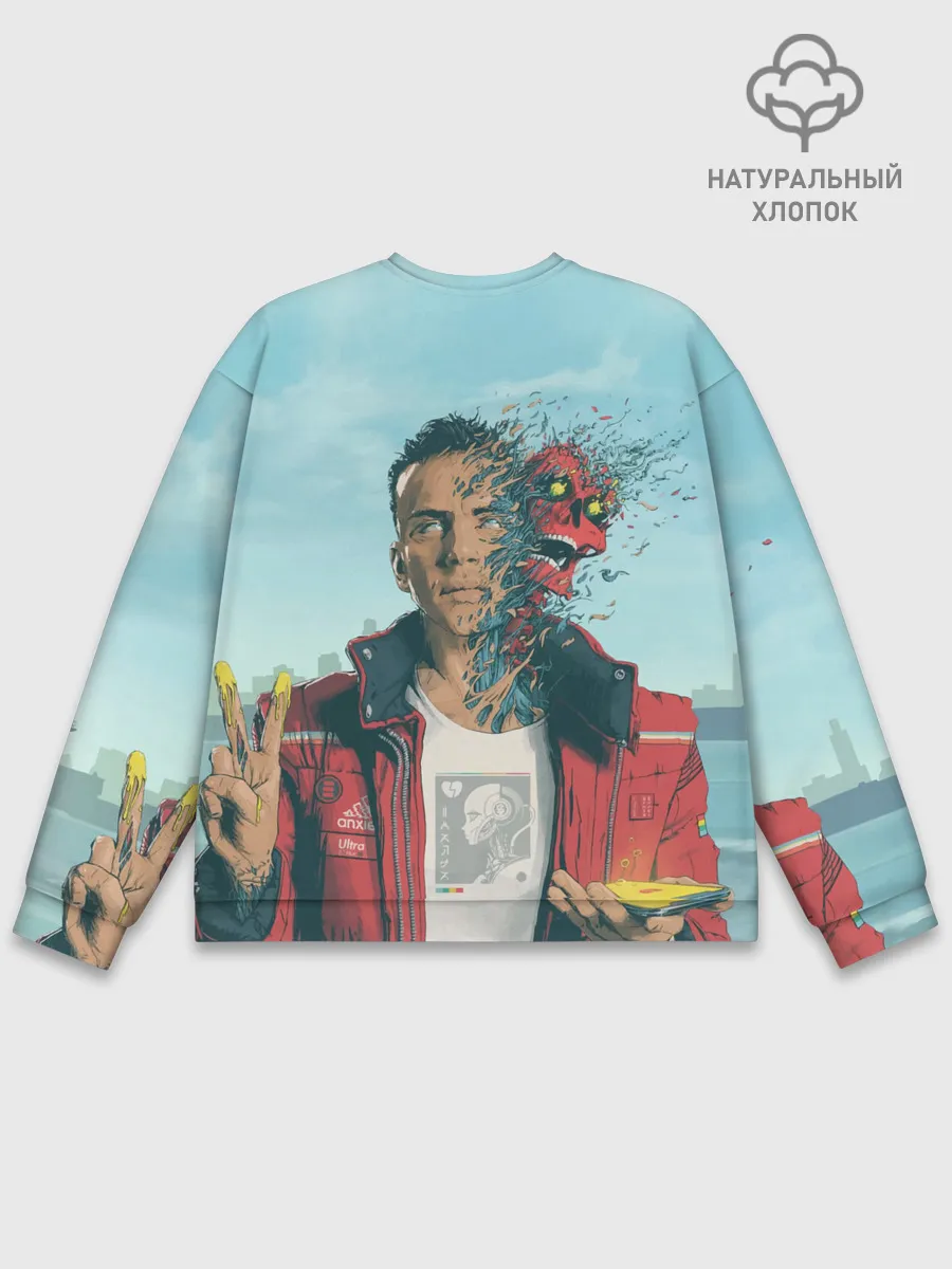 Мужской свитшот базовый / Обложка Logic