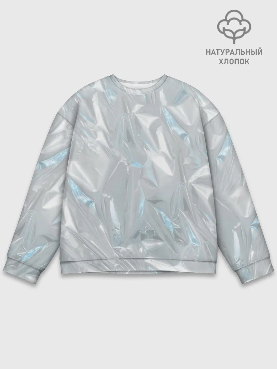 Мужской свитшот базовый / Голографическая текстура
