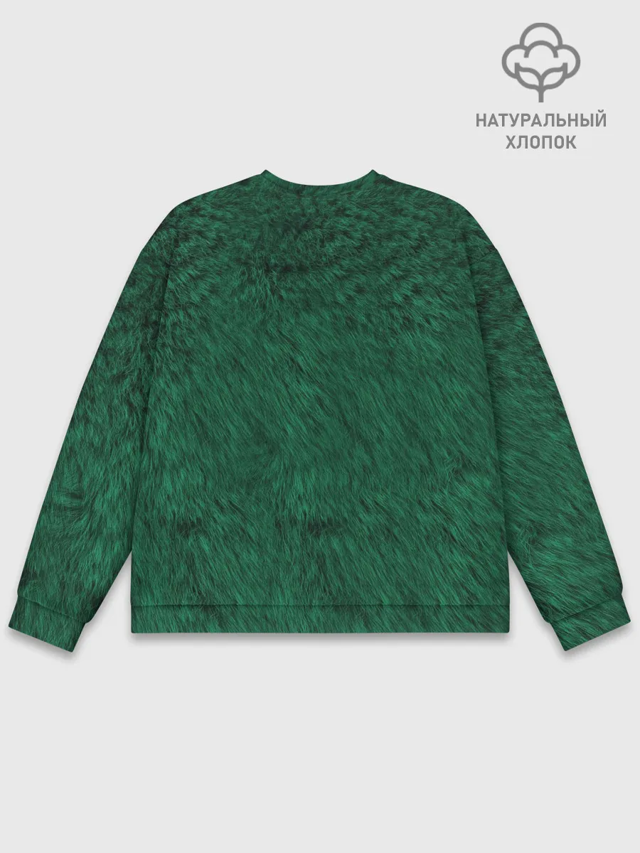 Мужской свитшот базовый / Изумрудный мех