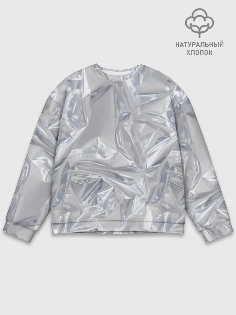 Мужской свитшот базовый / Голографичная фольга