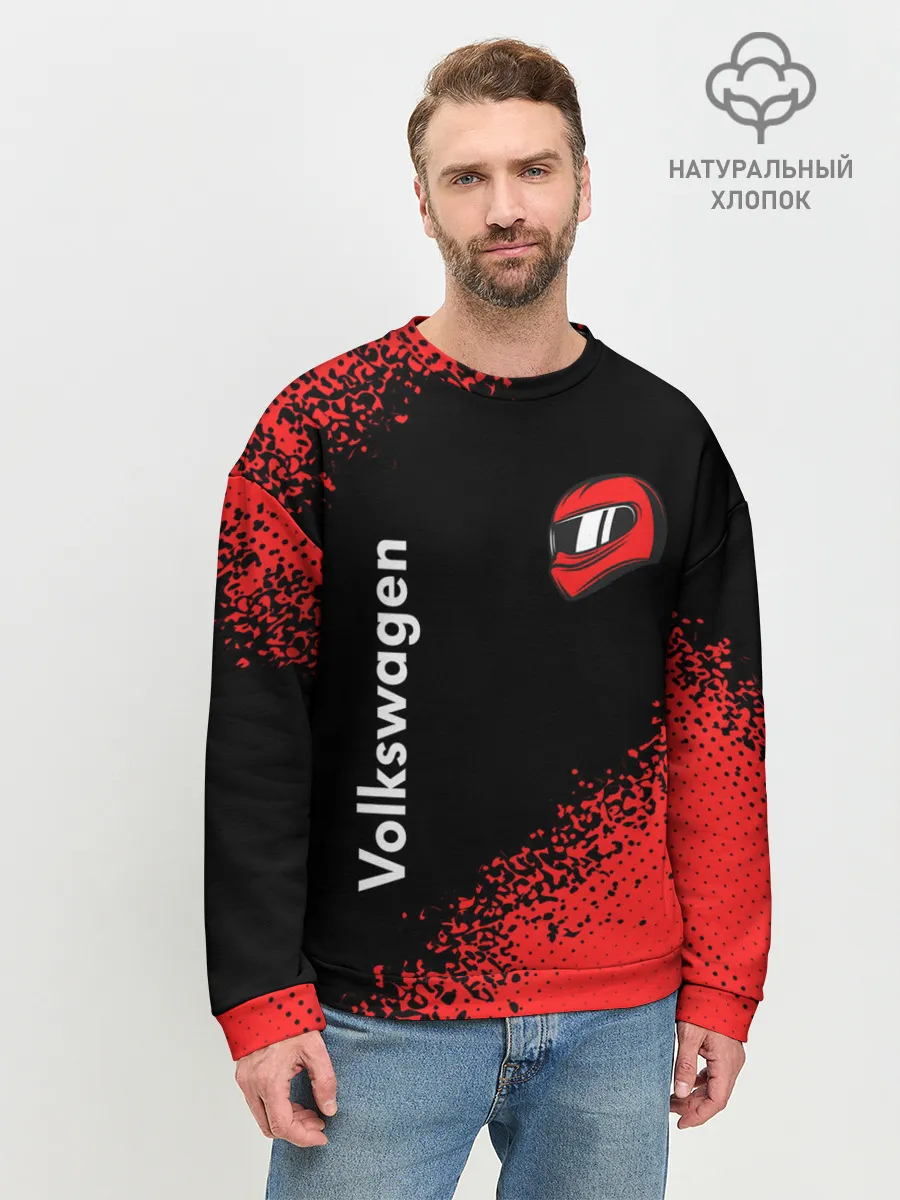 Мужской свитшот базовый / Фольксваген - Racing