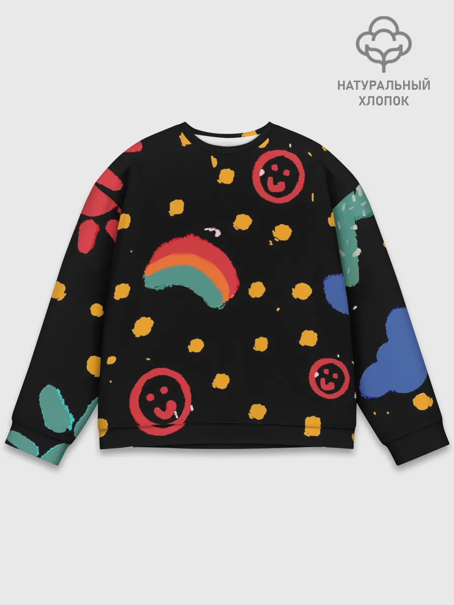 Мужской свитшот базовый / беззаботное детство