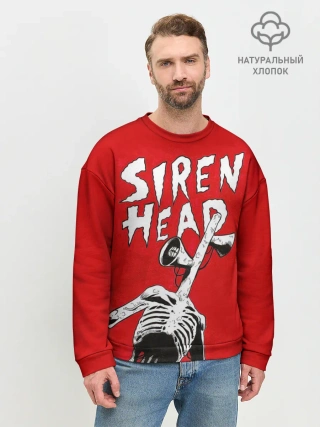 Мужской свитшот базовый / Red Siren Head