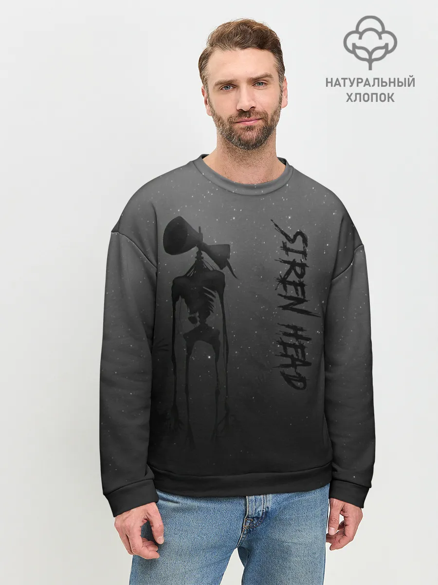 Мужской свитшот базовый / Gray Siren head