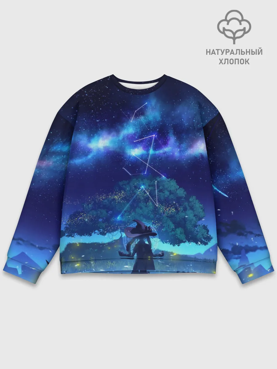Мужской свитшот базовый / MONA GENSHIN IMPACT