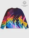 Мужской свитшот базовый / Цифровая радуга