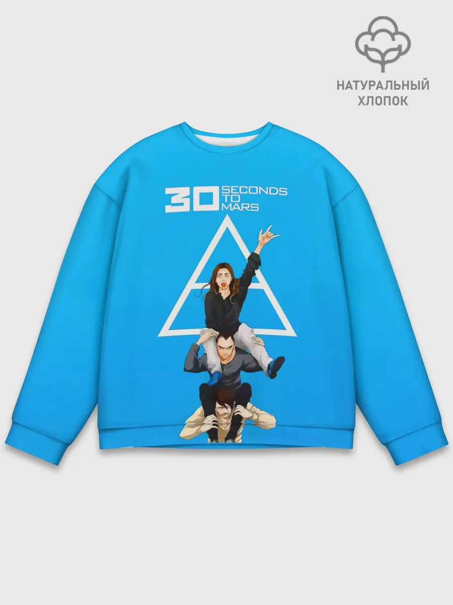 Мужской свитшот базовый / Группа 30 Seconds to Mars