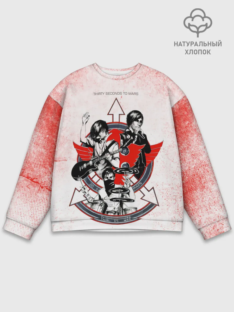 Мужской свитшот базовый / Thirty Seconds to Mars арт группы