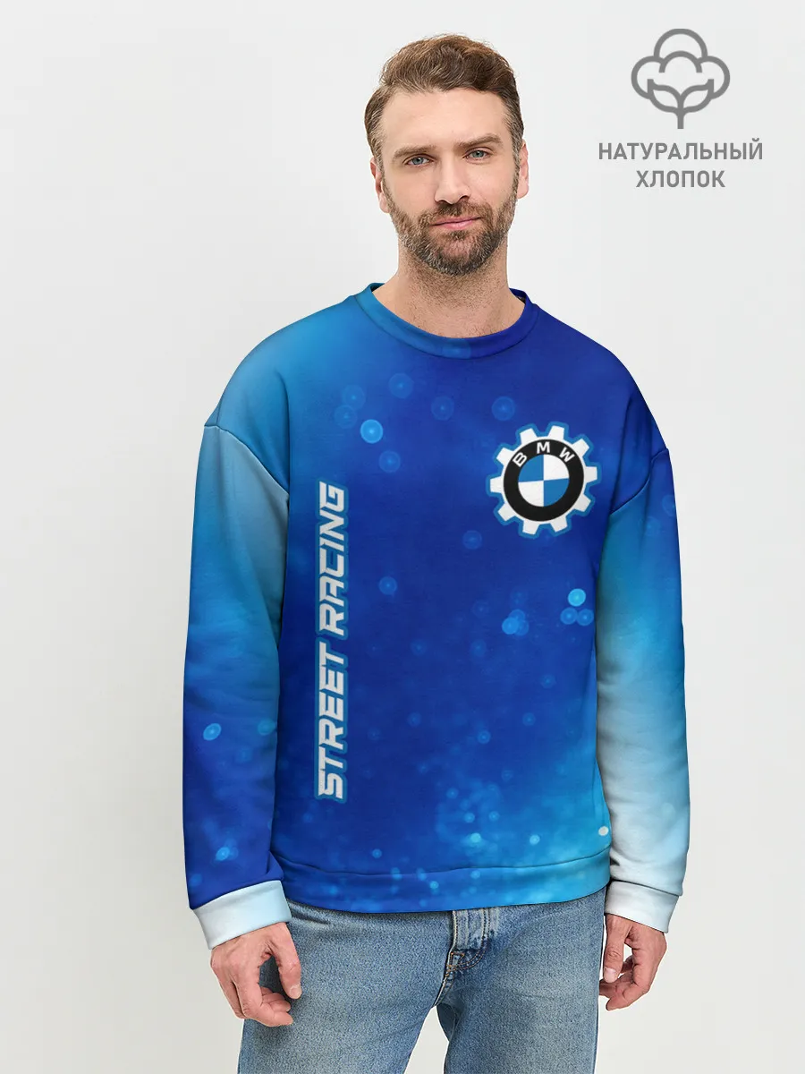 Мужской свитшот базовый / БМВ - Racing