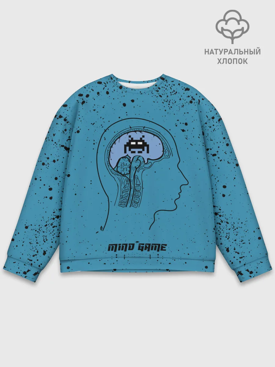 Мужской свитшот базовый / Space Invaders | Mind Game