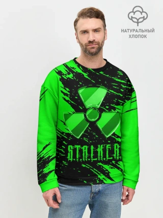 Мужской свитшот базовый / S.T.A.L.K.E.R. NEON | СТАЛКЕР